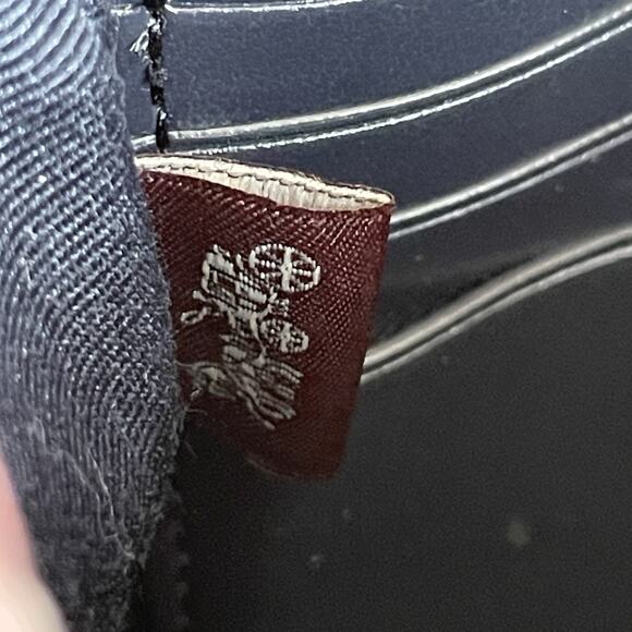 Coach Signature Embossed Leather Wristlet - Picture 12 of 16